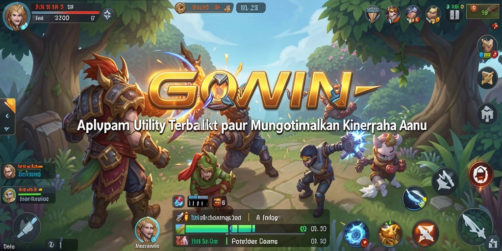 Tampilan utama GOWIN dengan fitur manajemen tugas yang user-friendly.