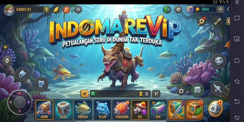 Tangkapan layar gameplay INDOMAREVIP yang menunjukkan aksi petualangan seru.
