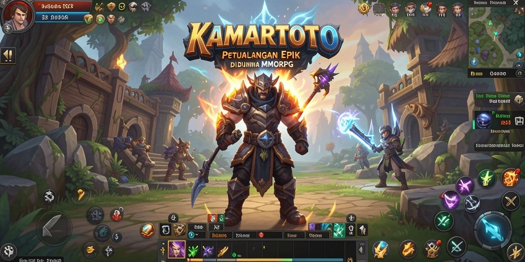Tangkapan layar gameplay KAMARTOTO dengan aksi pertempuran seru.
