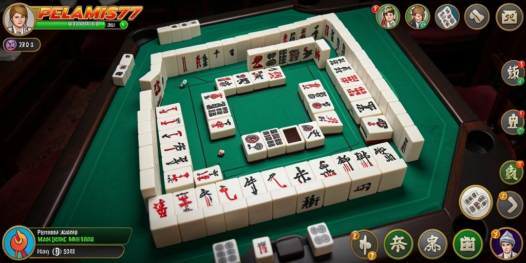 Tampilan menarik dari PELAMIS77 saat bermain Mahjong.