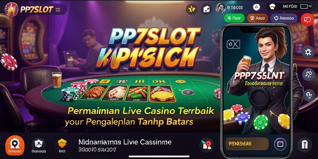 Tampilan gameplay Live Casino PP7SLOT yang memukau dan interaktif.