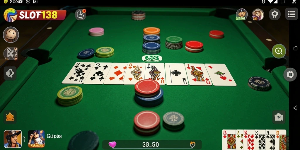 Tampilan screenshot utama SLOT138 yang menunjukkan gameplay Gaple yang menarik.